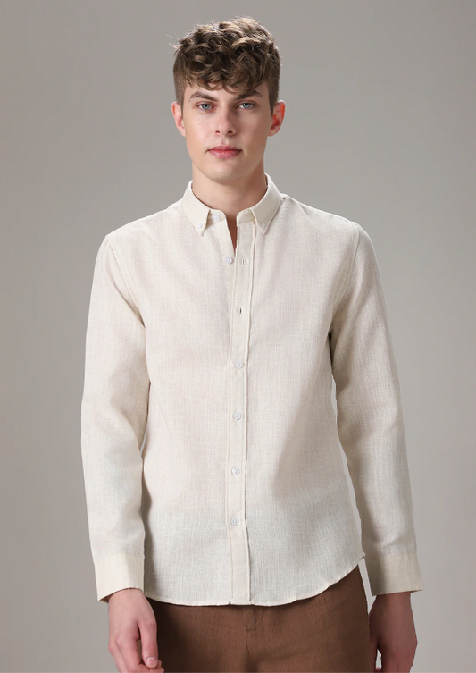 Cream Linen Shirt